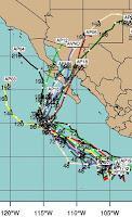 Pot. Tropischer Sturm MIRIAM zieht eventuell nach Baja California, Mexiko