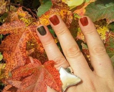 [Herbst auf den Nägeln] Weinlaub