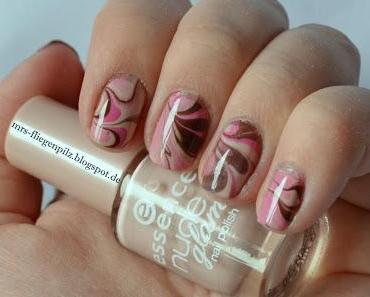 Water Marble: Pink & Braun