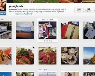Fashion, Lifestyle, Travel – new instagram profile at PureGlam.tv