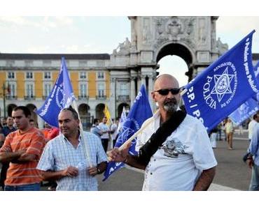 5.000 Polizisten protestieren gegen Regierung in Lissabon