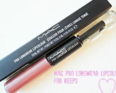 MAC Pro Longwear Lipcolour For Keeps... Knutschen erlaubt ;)