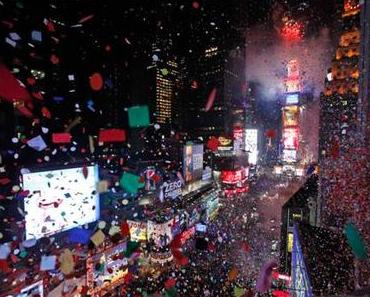 Silvester auf dem Times Square in New York