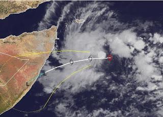 Tropischer Sturm 4 im Indischen Ozean zieht nach Somalia