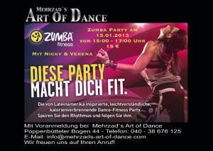 Zumba-Party in Mehrzad’s Art of Dance macht fit fürs neue Jahr