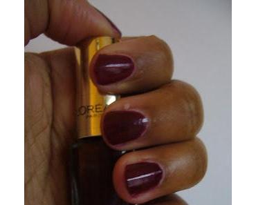 NOTD | L' Oréal 406 Burgundy Diva