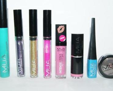 MUA Bestellung Swatches