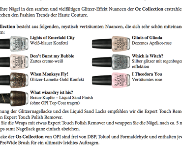 Vorstellung: 2 Nagellacke aus der OPI Limited Edition Oz Collection