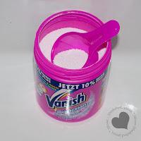 Vanish Oxi Action Pulver im Ketchup Härtetest