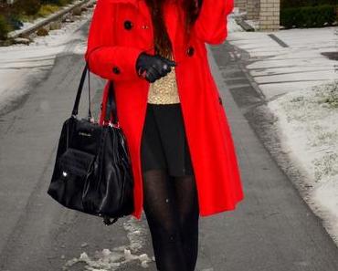 outfit: classic red