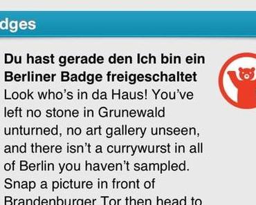 Berlinspiriert Social Media: Berlin Badge on Foursquare