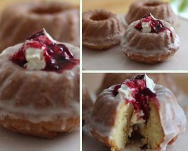 Sonntags ist Kaffeezeit- Zironen-Gugelchen mit Kirsch - Mascarpone