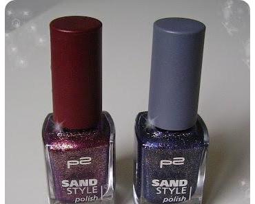 p2 sand style Nagellacke "seductive" + "confidential"