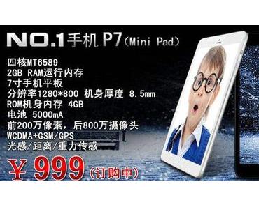 Das Android basierte MiniPad No.1 kommt zum Preis von 125 Euro!