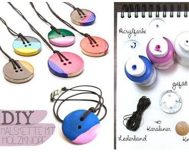 {DIY} Halskette mit Holzknopf