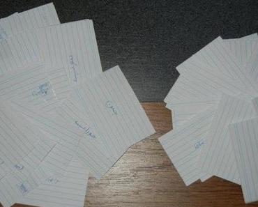 Geduldsübung: Vokabelkärtchen neuen Sinn geben