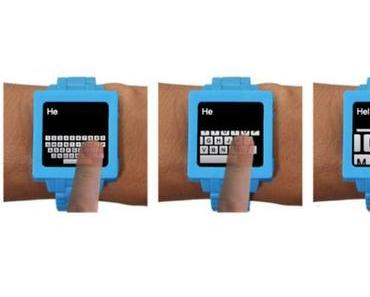 ZoomBoard: Tastatur-Konzept für Smartwatches
