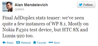 Alan Mendelevich/ AdDuplex: Windows Phone 8.1 gesichtet – erscheint im Oktober?