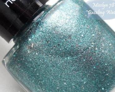 Misslyn velvet diamond nail polish "Dazzling Water"