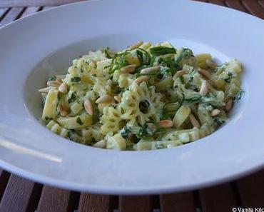 Frühling (auf dem Teller): Nudeln und Bärlauch