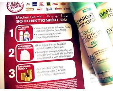 Zwei Garnier Produkte GRATIS - dank Cashback Aktion 2013