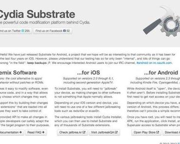 Mobile Substrate und Winterboard für Android veröffentlicht