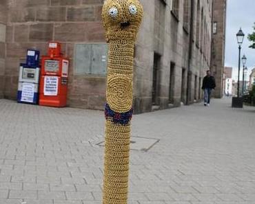 Gestrickte Pfosten von WoolyWorlds