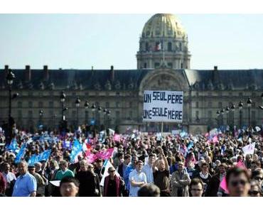Junge Franzosen gegen Ehe für alle