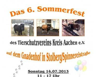 Das 6. Sommerfest vom Tierschutzverein Kreis Aachen e.V.