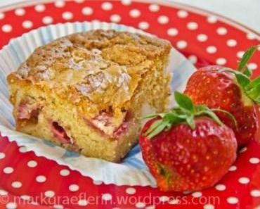 Strawberry-Macadamia Blondies