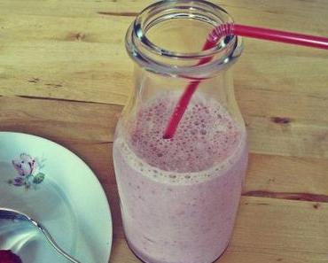 Erdbeermilchshake mit Banane, bitte!