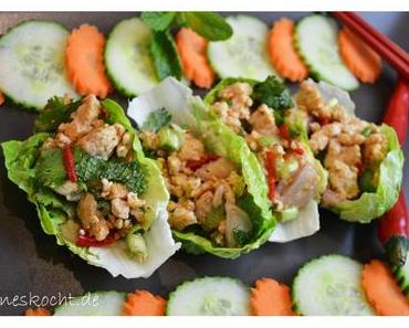 Laab Gai, thailändischer Hähnchensalat