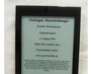 Ondragon – Menschenhunger von Anette Strohmeyer