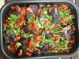 Geschmorte Balsamico-Rippchen mit Fenchel und weissen Bohnen / Braised Spare-Ribs with Fennel and White Beans