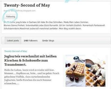 Following Twenty-Second of May