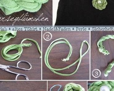{DIY} Jerseyblümchen zum Anstecken