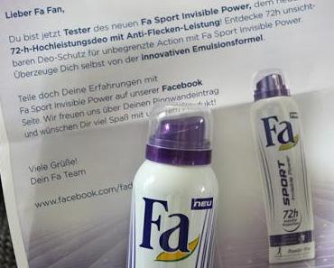 Ich darf das neue Fa Sport Invisible Power testen