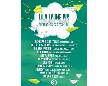 2x2 Gästelistenplätze für Lila Laune Air Fr,Sa 27./28.07., Kosmonaut Berlin