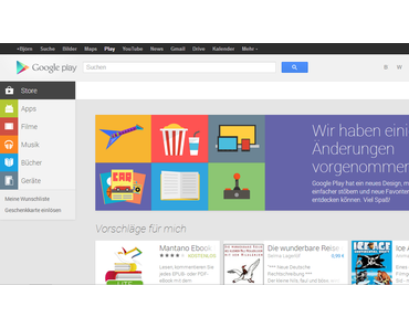 Google Play Store im neuen Gewand