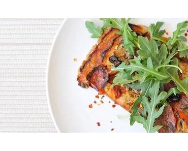 Pizza glutenfrei, hefefrei aus Reis- & Teffmehl