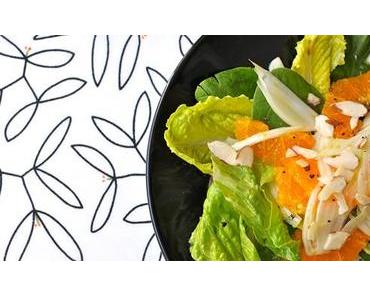 Orangen-Fenchel Salat mit Mandeln fructosearm