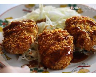 Korokke mit Karotten und Cornflakes Panade