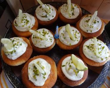 Cupcakes mit Limetten-Mascarpone-Creme