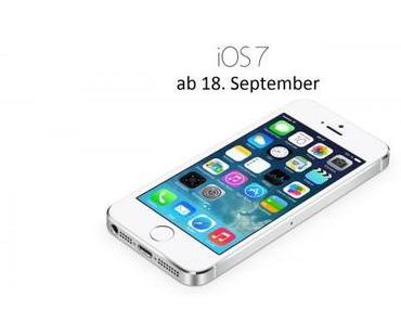 iOS 7 Download ab 18. September verfügbar