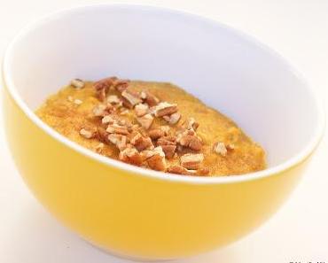 Kürbis-Porridge (syn: Pumpkin-Oatmeal; Melonenfrucht-Haferbrei)