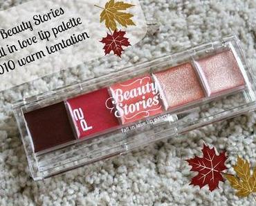 Swatch: p2 Beauty Stories - fall in love lip palette 010 warm temptation