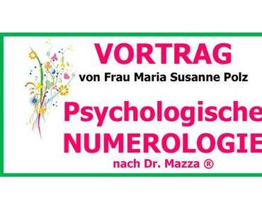 Vorankündigung: Vortrag Psychologische Numerolgie
