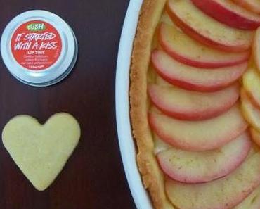 Weiße Schokoladen Tarte mit roten Äpfeln + LUSH Gewinnspiel