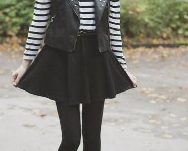 OOTD: Skater Skirt & Leather