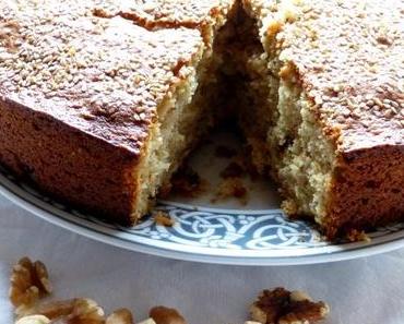 Sesam-Walnuss-Kuchen aus Griechenland